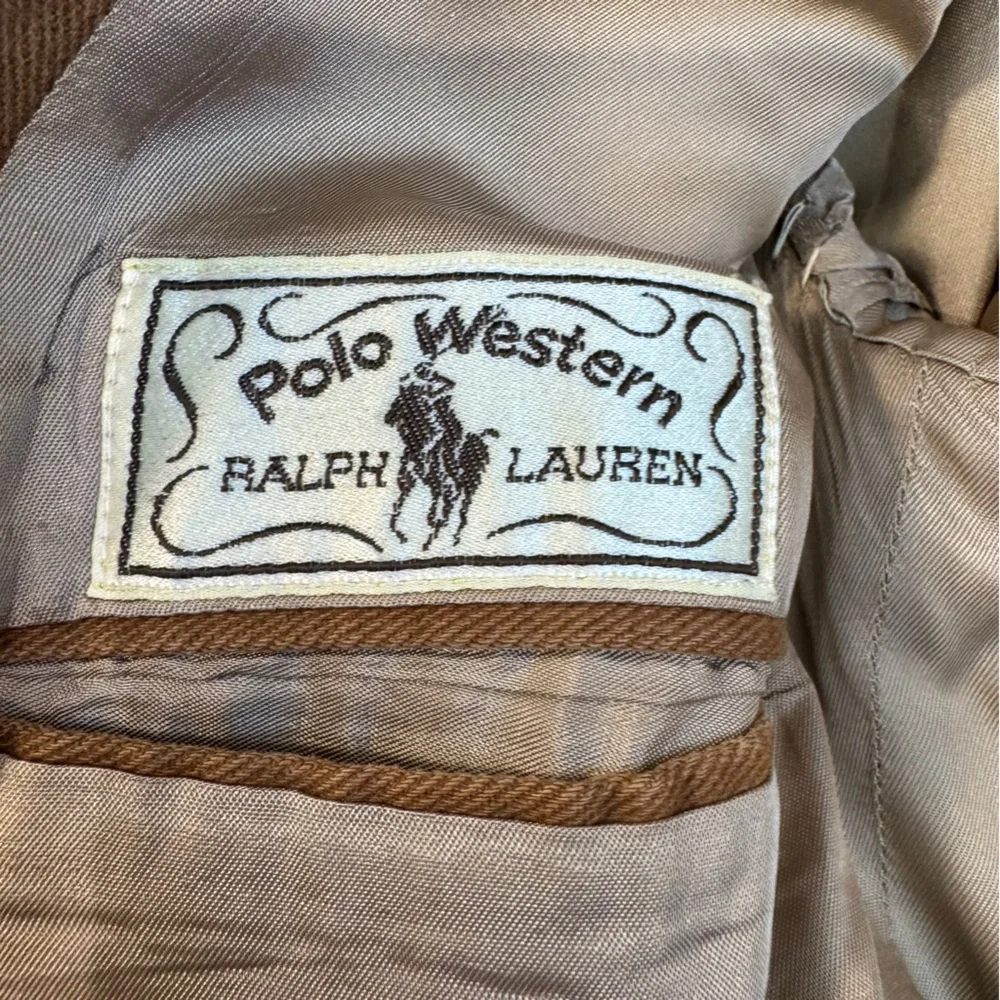 Ralph Lauren Polo Western Tan blazer - Picture 3 of 13
